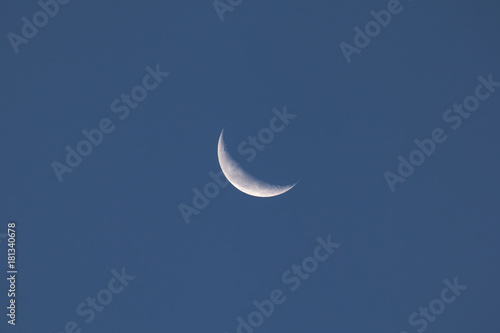 Obraz na plátně Waning Crescent Moon 15 October 2017