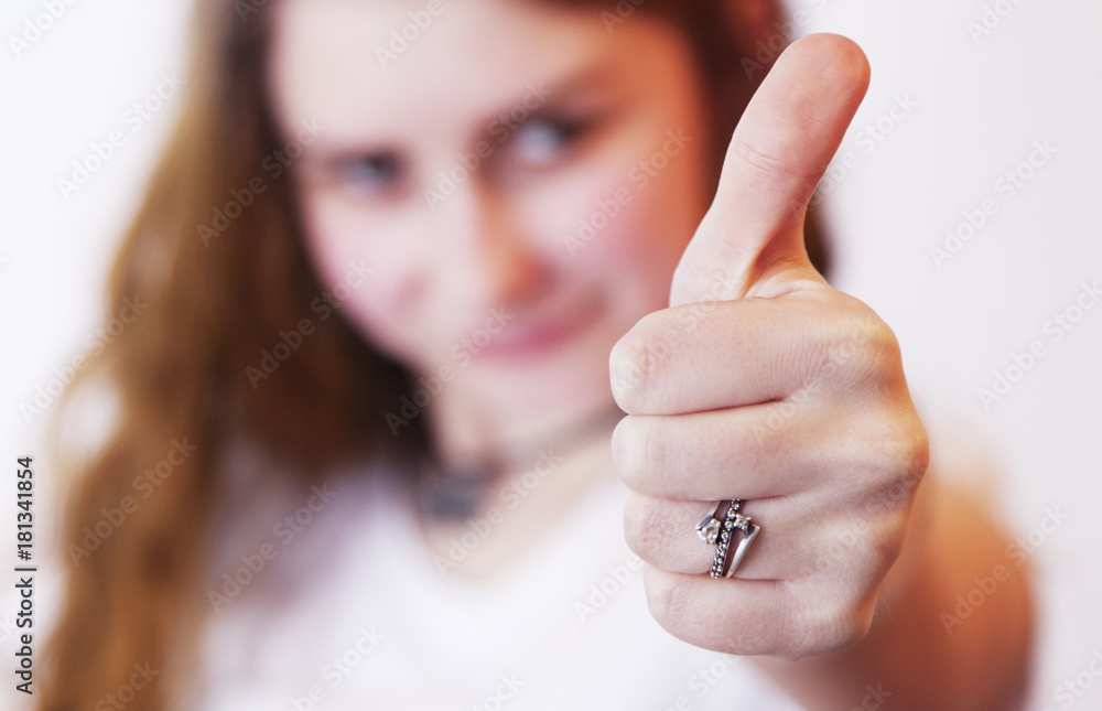Woman making a perfect gesture with her fingers (Gestures, body language, psychology) Woman making a perfect gesture with her fingers (Gestures, body language, psychology)