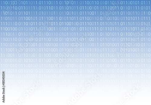 Binary code. Seamless horizontal pattern. digital technology background. abstract matrix. programming computer code. technology concept. vector