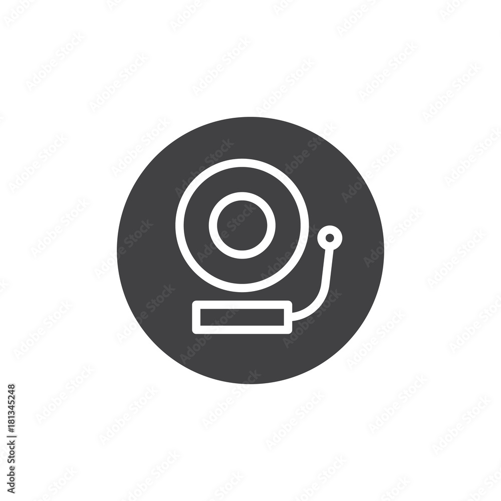School bell icon vector, filled flat sign, solid pictogram isolated on white. Symbol, logo illustration. School bell icon vector, filled flat sign, solid pictogram isolated on white. Symbol, logo illustration.