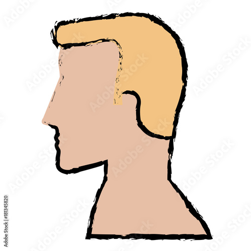 man profile shirtless avatar character