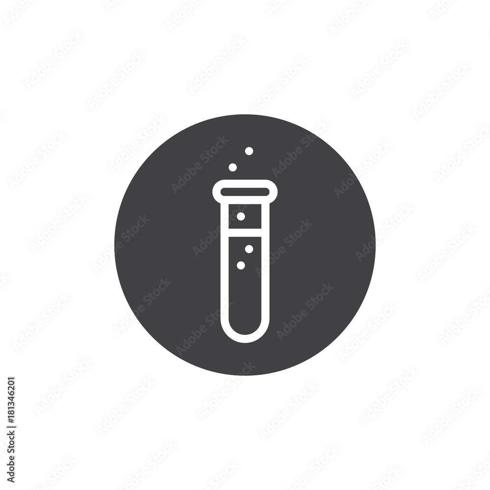 Test tube icon vector, filled flat sign, solid pictogram isolated on white. Symbol, logo illustration. Test tube icon vector, filled flat sign, solid pictogram isolated on white. Symbol, logo illustration.