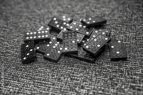 pile of domino for game