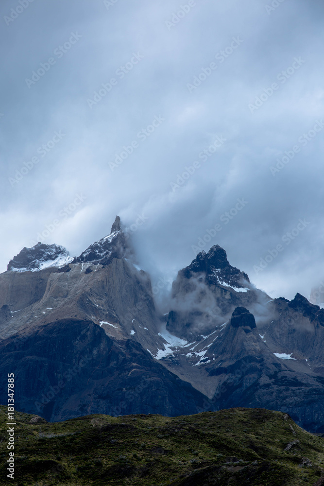 Exposed granite peaks battered by the wind Exposed granite peaks battered by the wind