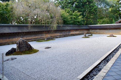 日本 京都 大雲山 龍安寺 石庭 枯山水 世界遺産 Japan Kyoto Ryōan-ji kare-sansui zen garden World heritage