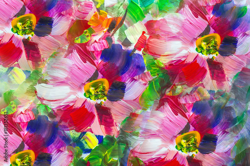 texture oil painting flowers  painting vivid flowers  floral