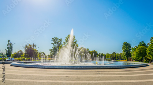 Multimedia Fountain Park in Warsaw, Poland. photo