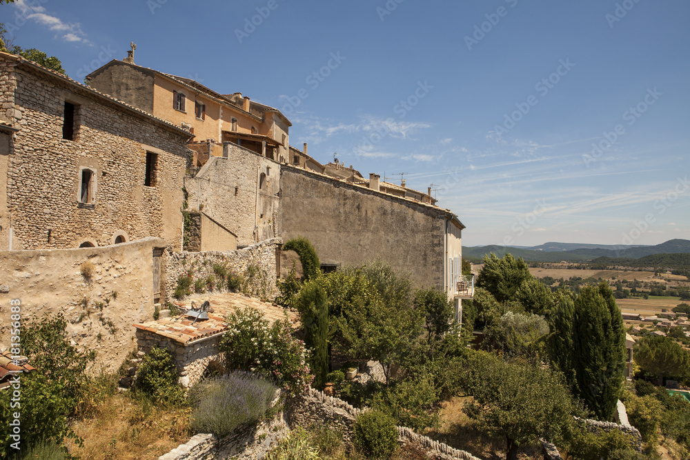 Old house in the medieval village Simiane-la-Rotonde, Provence, France