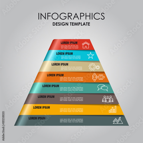 Infographic template. Can be used for workflow layout, diagram, business step options, banner, web design.