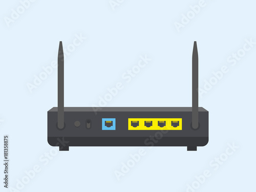 Router Wireless Icon Vector