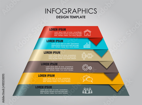 Infographic template. Can be used for workflow layout, diagram, business step options, banner, web design.