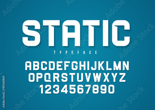 Static vector decorative bold font design, alphabet, typeface, t