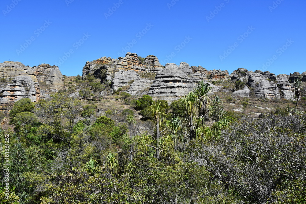 Mountain landscape in Isalo park Madagascar