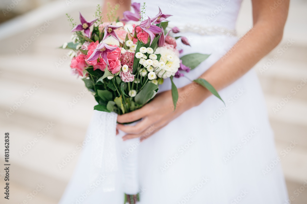 Wedding bouquet of the bride, the wedding bouquet, wedding floristry Wedding bouquet of the bride, the wedding bouquet, wedding floristry
