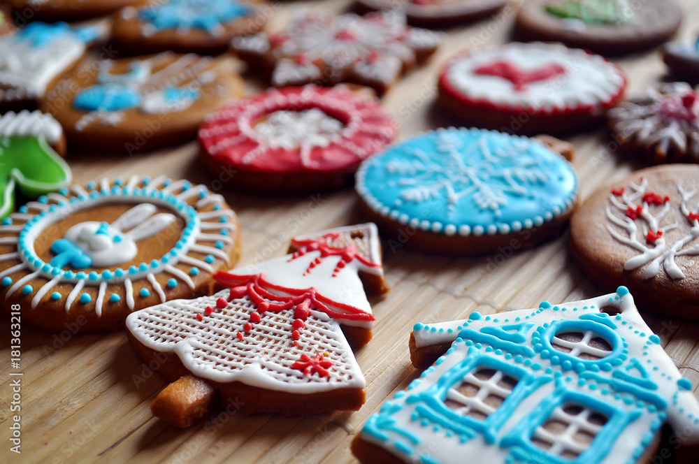 christmas gingerbread cookies homemade baking ingredients