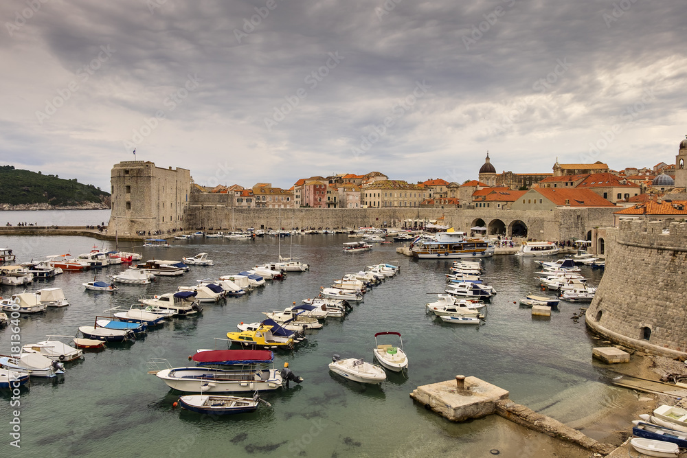 Dubrovnik old town pier, Croatia