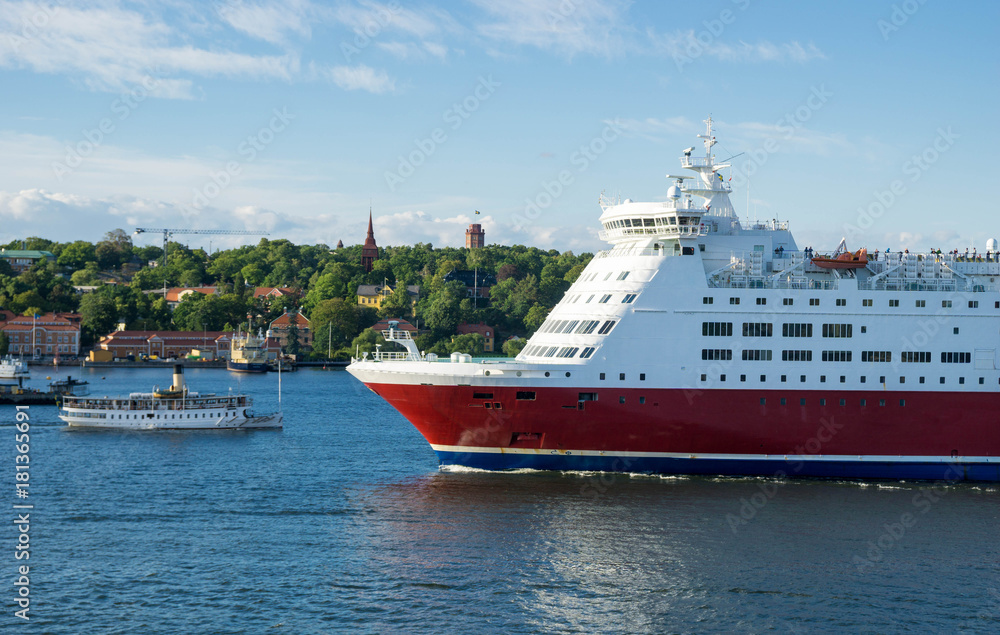ship in the harbour of stockholm