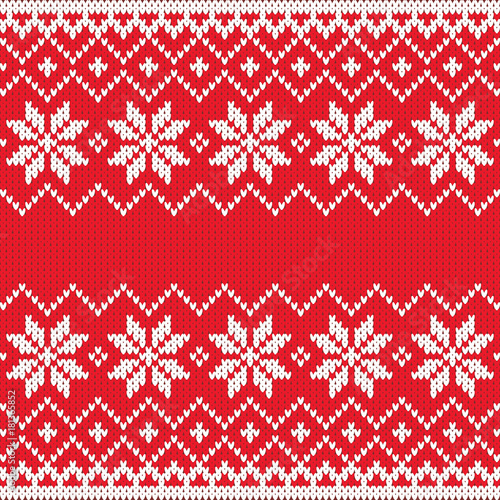 Merry Christmas wool knitted sweater background illustration, Christmas and holiday design template