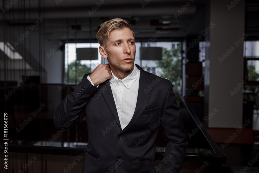 Stylish man in classic suit Stylish man in classic suit