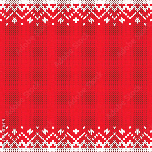 Merry Christmas wool knitted sweater background illustration, Christmas and holiday design template