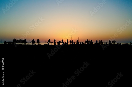 coucher de soleil plage