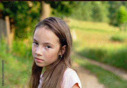 Portrait displeased pissed off angry teen girl with bad attitude, looking at you Negative human emotion facial expression feeling