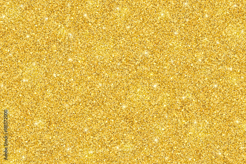 Gold glitter festive background, horizontal texture