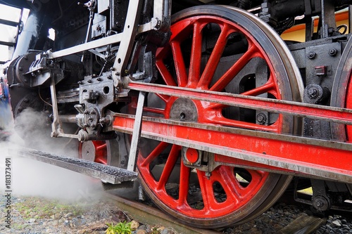 Steam locomotive, historic steam locomotive driving, Brno, Mikulov, Czech republic