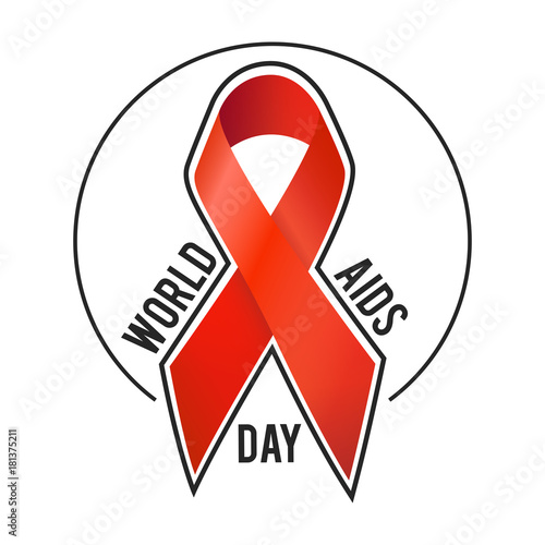 Vector illustration on the theme World Aids Day.
