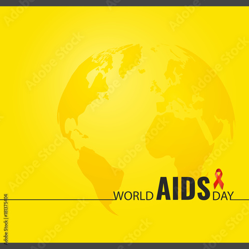 Vector illustration on the theme World Aids Day. Template for information, notes, infographics.
