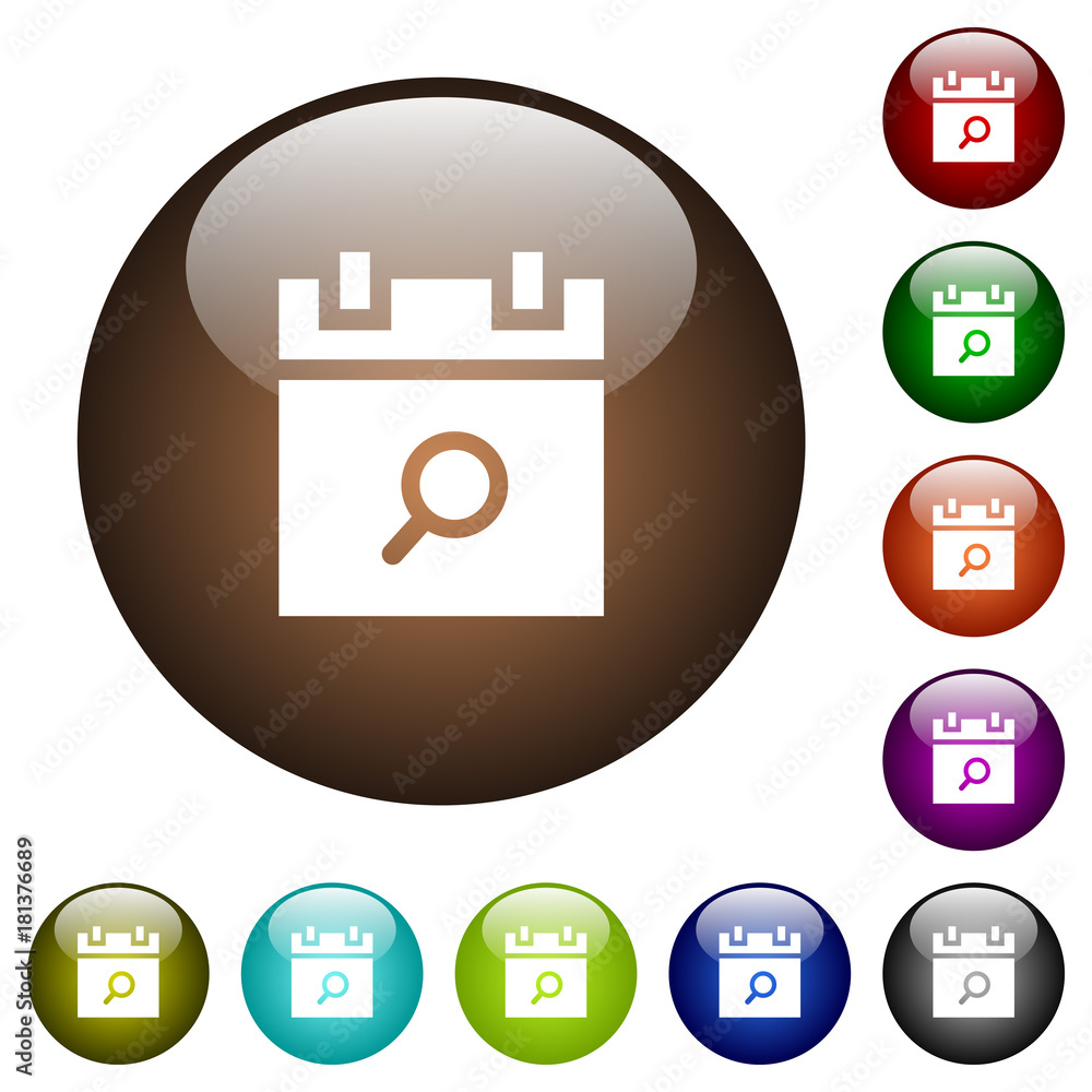 Find schedule item color glass buttons Find schedule item color glass buttons