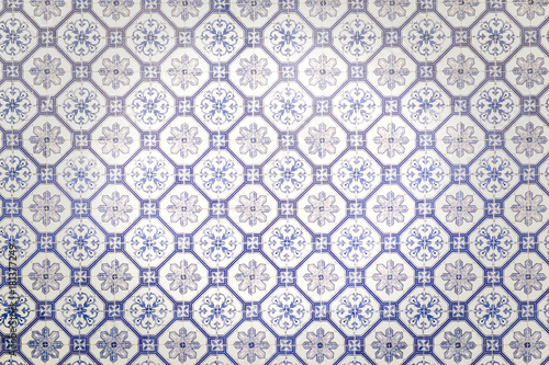 blue and white ceramic background