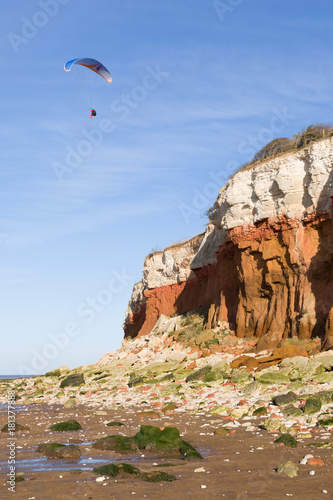Hunstanto Cliffs and Paraglider