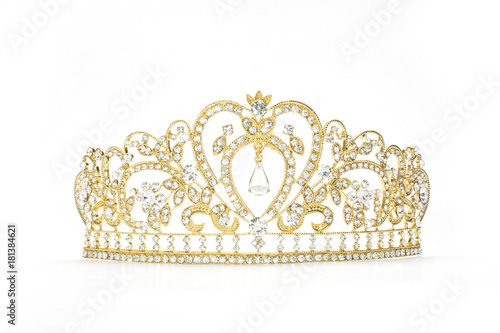 golden crown on a white background