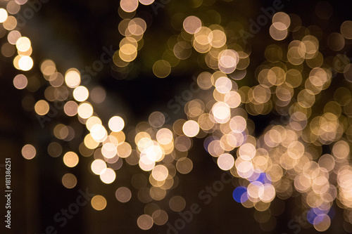Bokeh van kerstverlichting