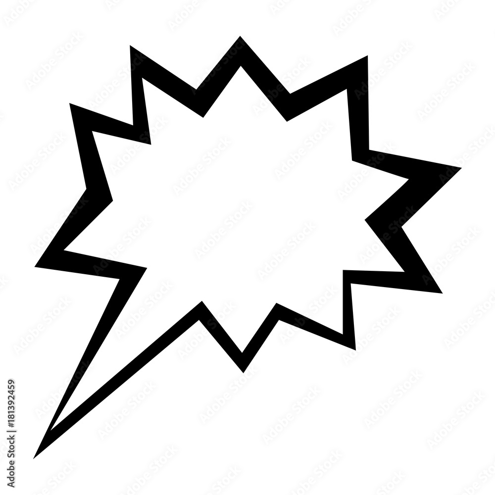 Empty comic speech bubble Empty comic speech bubble