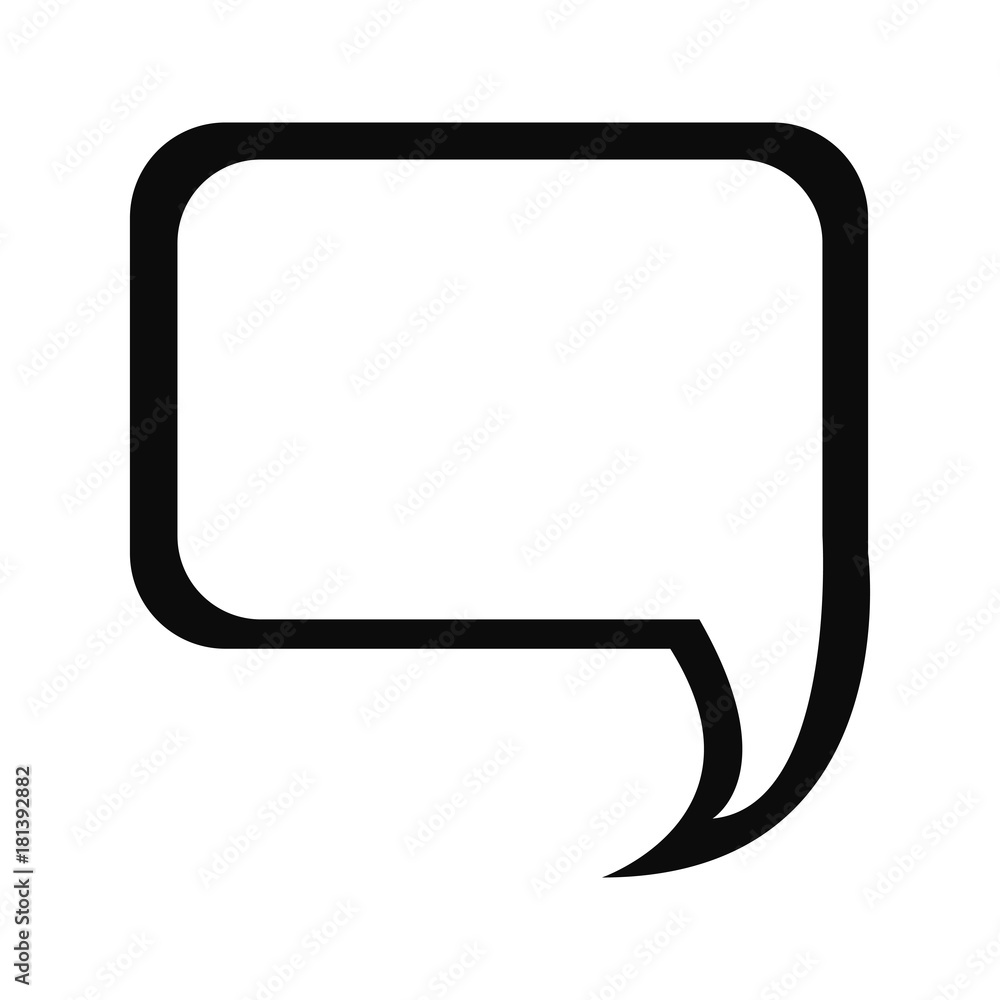 Empty comic speech bubble Empty comic speech bubble