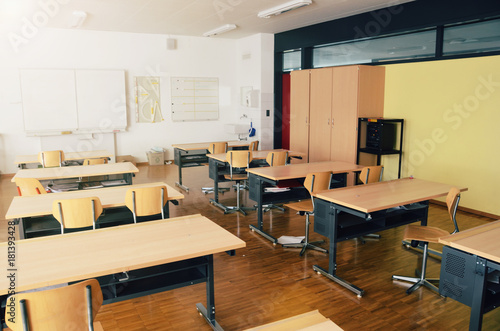 Empty classroom