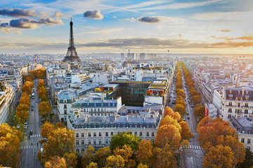 Papier peint photo Paris Panorama aérien de la capitale française  © Ekaterina Pokrovsky