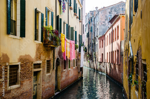 Fotografija Typical canals of the city of Venice