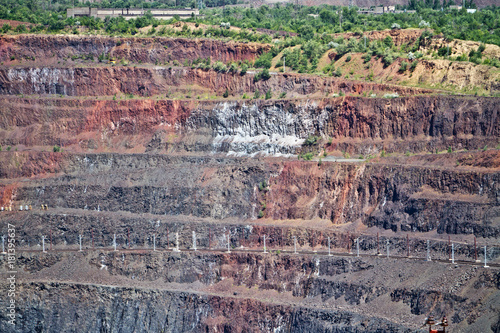 Iron ore opencast mine. Krivoy Rog, Ukraine