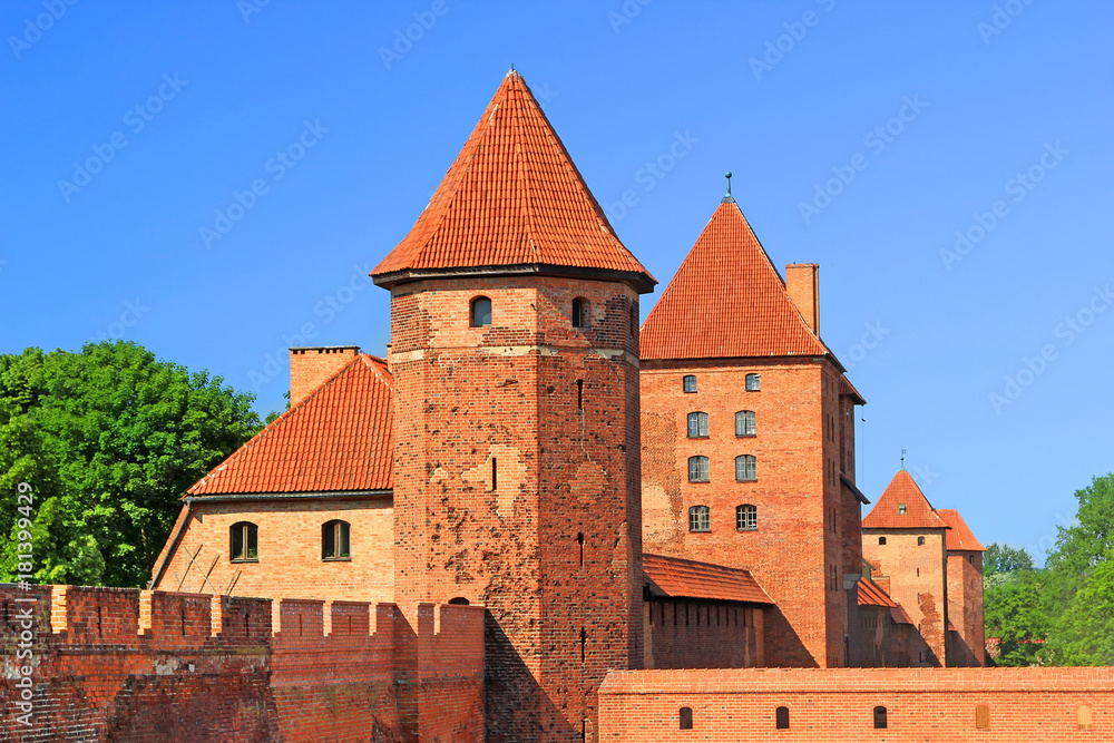 Teutonic castle in Malbork, Poland