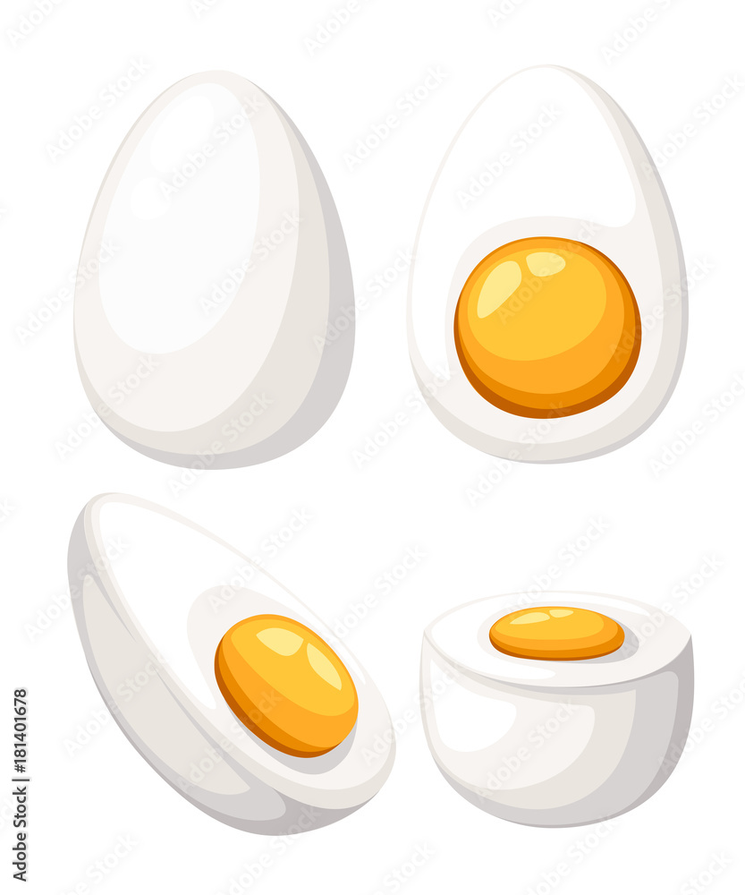 Premium Photo  Hard boiled eggs isolated on white