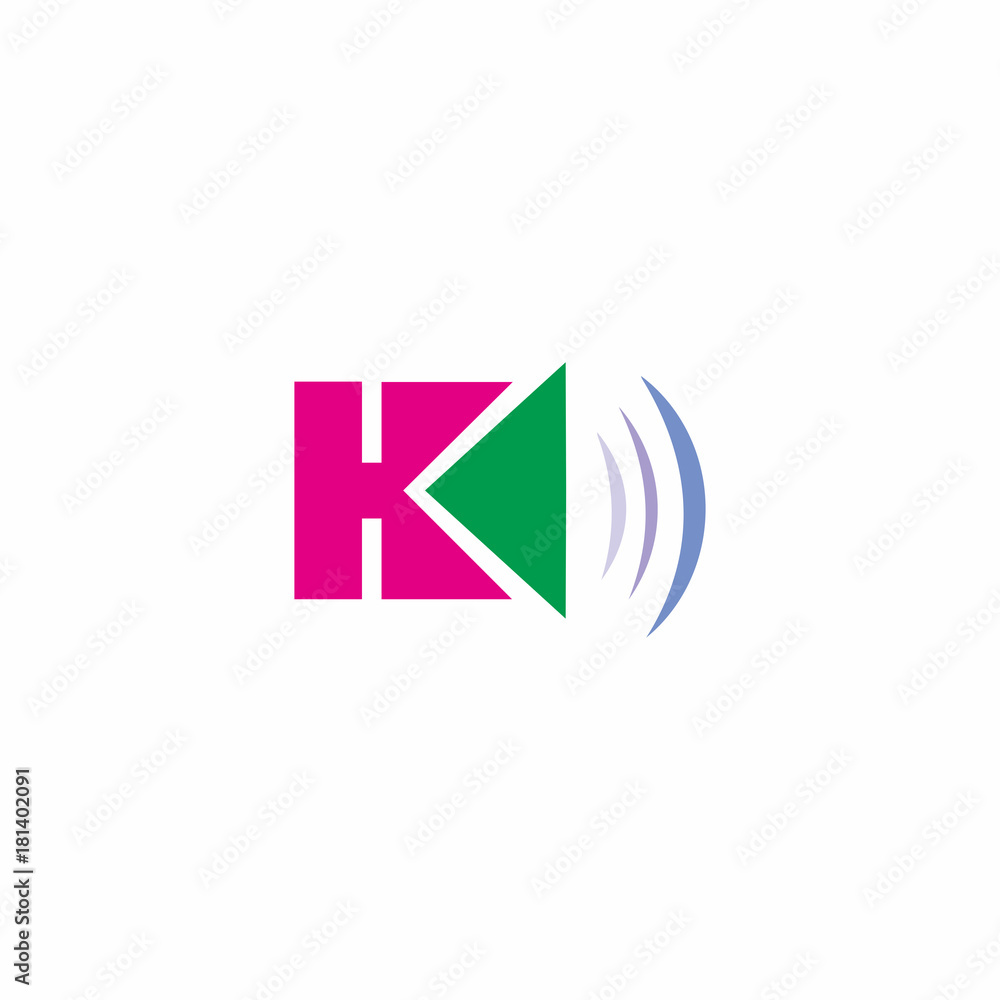 H Letter Sound Logo Vector H Letter Sound Logo Vector