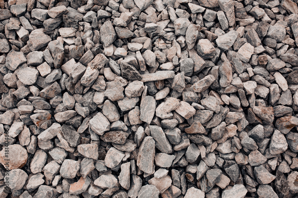 Texture of crushed granite gravel Texture of crushed granite gravel