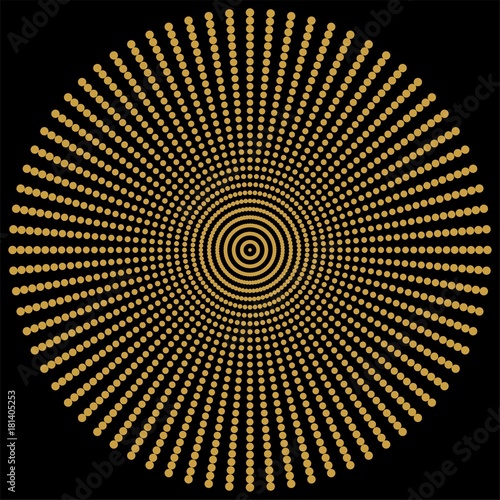 Gold Pattern Circle