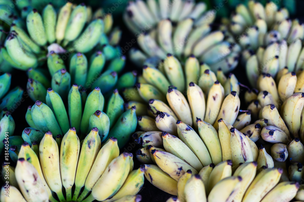 Market stall with bananas Market stall with bananas