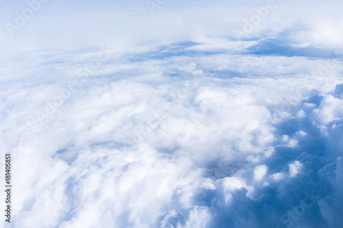 Fototapeta Naklejka Na Ścianę i Meble -  Clouds. View of Clouds and sky from airplane window