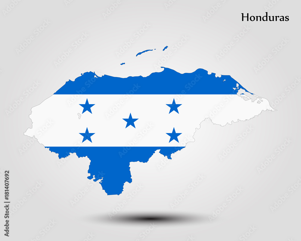 Fototapeta premium Map of Honduras
