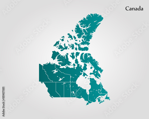 Map of Canada photo